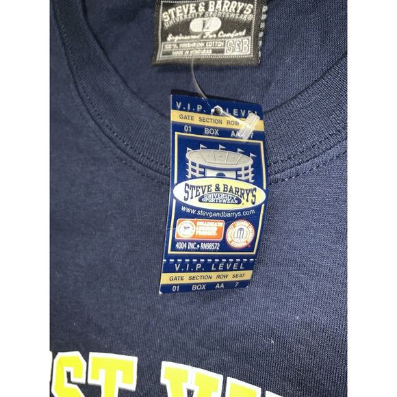 Steve and Barry's University Sportswear T-Shirt West Virginia Mountaineers NWT - Picture 5 of 7